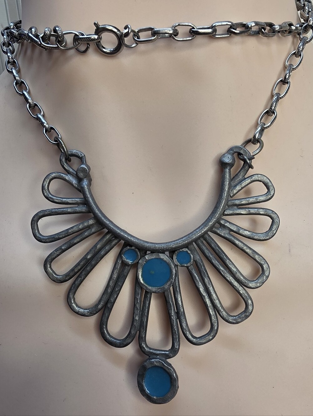 🔥 LONG BRUTALIST STATEMENT NECKLACE 🔥Wearable art. Period.